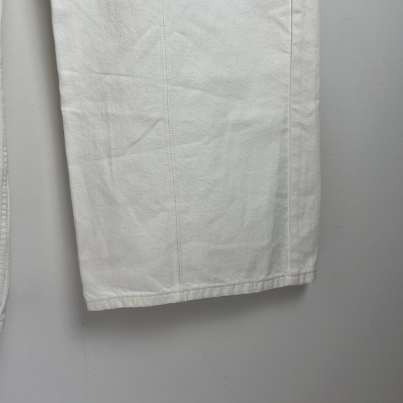 GAP Women's Ecru Wide Baggy Low Rise Cargo Jeans 100% Cotton Loose Size 31 - Picture 8 of 14